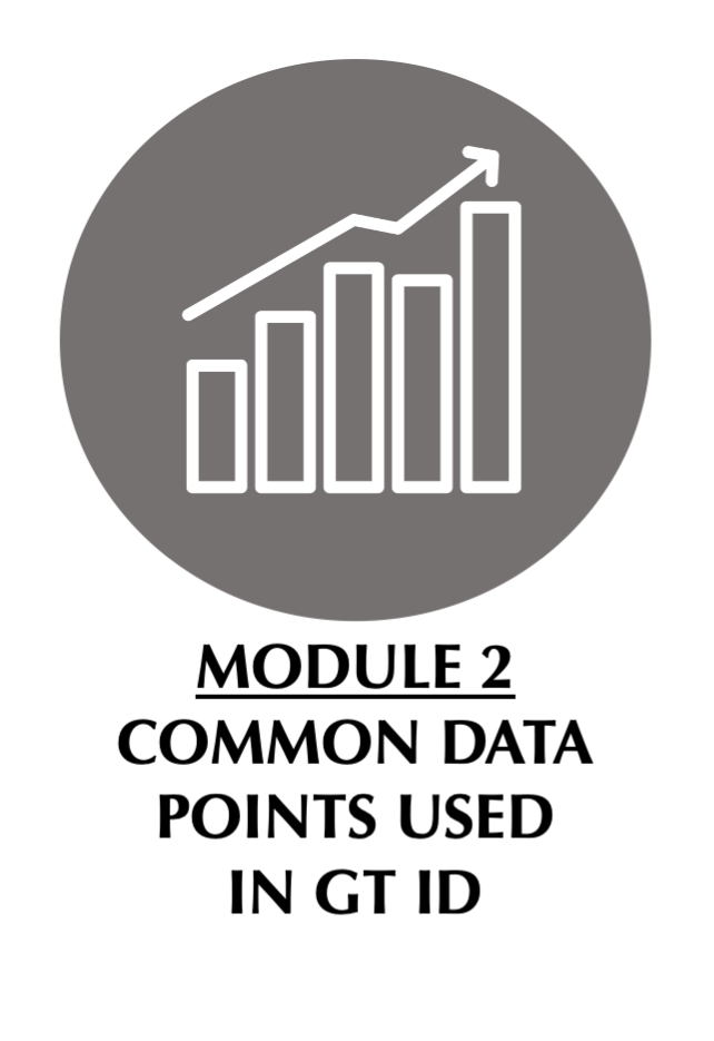 Goal 3 Module 2 Common Data Points Used in GT ID