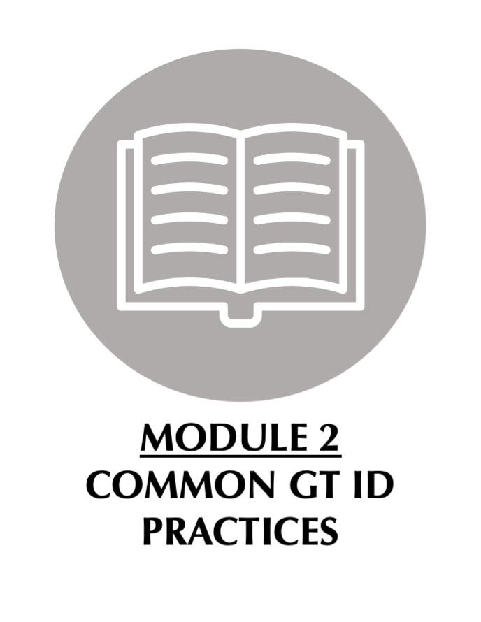 Module 2 Common GT ID Practices